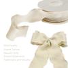 10 Yards Wrinkle Pleated Ribbon Material Bowknot Silk with Bouquet Packaging Ribbon Gift Box Packaging Bag(Khaki) view 3