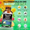 16-in-1 Organic Mullein Drops for Lungs | Mullein Leaf Extract w/Oil of Oregano with Black Seed Oil | Non-GMO&Gluten Free Respiratory Health Liquid Drops | Mullein Supplement Cleanse for Smokers view 2