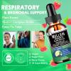 16-in-1 Organic Mullein Drops for Lungs | Mullein Leaf Extract w/Oil of Oregano with Black Seed Oil | Non-GMO&Gluten Free Respiratory Health Liquid Drops | Mullein Supplement Cleanse for Smokers view 4