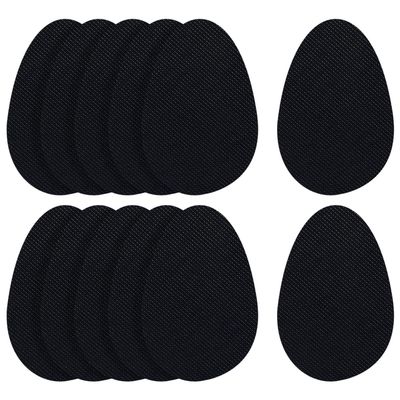 12 Pcs Non Slip Shoe Sole Pads Anti Slip Shoe Bottom Grips Womens Shoes Bottom Pads High Heel Shoe Grips Self Adhesive Shoe Bottom Grip Pads High Heel Shoe Sole Protectors Black