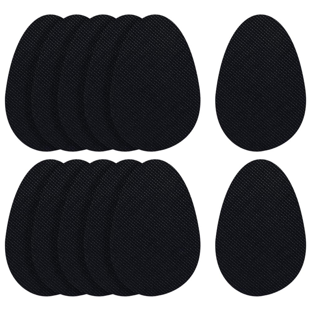 12 Pcs Non Slip Shoe Sole Pads Anti Slip Shoe Bottom Grips Womens Shoes Bottom Pads High Heel Shoe Grips Self Adhesive Shoe Bottom Grip Pads High Heel Shoe Sole Protectors Black