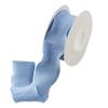 10 Yards Wrinkle Pleated Ribbon Material Bowknot Silk with Bouquet Packaging Ribbon Gift Box Packaging Bag(Blue) view 1
