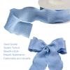 10 Yards Wrinkle Pleated Ribbon Material Bowknot Silk with Bouquet Packaging Ribbon Gift Box Packaging Bag(Blue) view 3