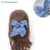 10 Yards Wrinkle Pleated Ribbon Material Bowknot Silk with Bouquet Packaging Ribbon Gift Box Packaging Bag(Blue) view 4