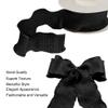 10 Yards Wrinkle Pleated Ribbon Material Bowknot Silk with Bouquet Packaging Ribbon Gift Box Packaging Bag(Black) view 3