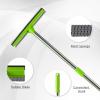 Professional Window Squeegee,2 in 1 Window Cleaner with Long Stainless Steel Handle,Sponge Car Window Squeegee for Gas Station, Glass,Shower (4 Pole) view 3