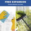 15.9" Window Squeegee for Car,2 in 1 Window Cleaner with Long Stainless Steel Handle,Sponge Car Squeegee for Gas Station, Glass,Shower,Outdoor High Window Cleaning (15.9") view 3