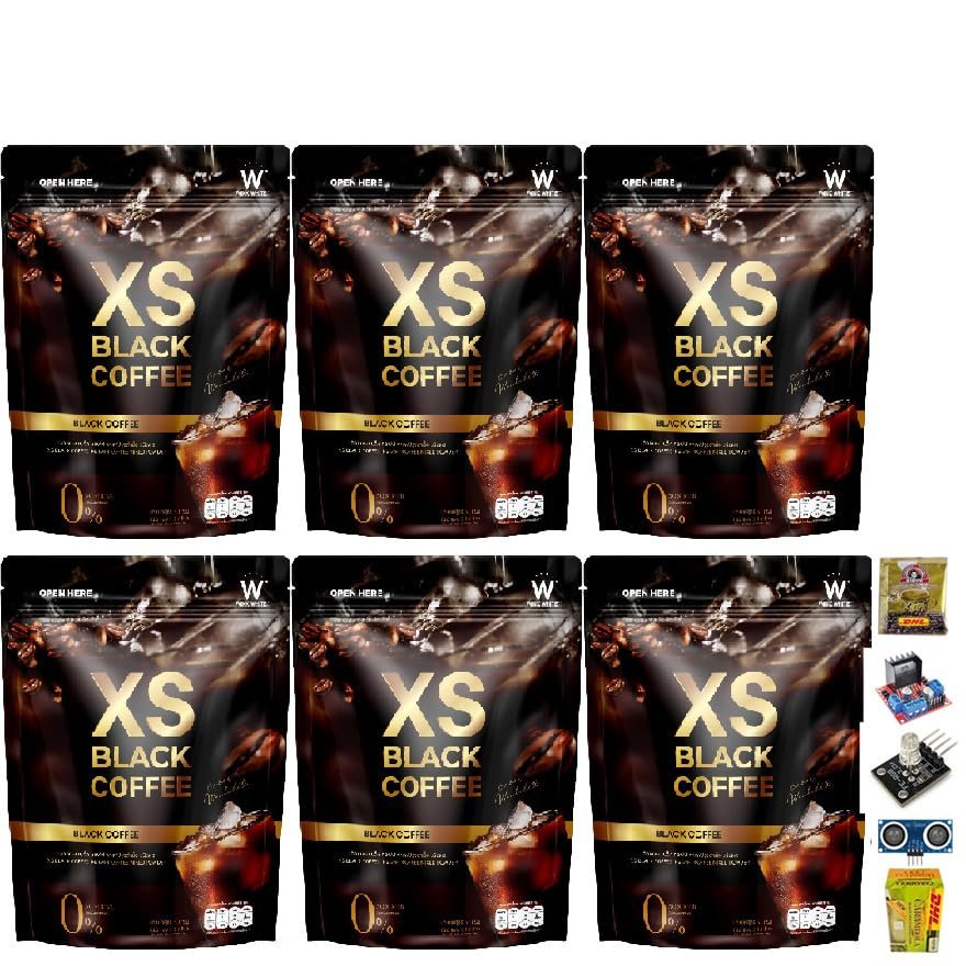 Generic Arabica Roasted Snack Good Shape Delicious Mellow XS Black Coffee 10 Sachets/Pack (50g) Set 6 No0887896951 By Beautygoodshop [Get Free For You Beauty Gifts], Large