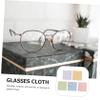 COLLBATH Glasses Cleaning Cloth Set 50pcs Gray Microfiber Reusable for Lenses Eyewear and Delicate Screens view 2