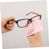COLLBATH Glasses Cleaning Cloth Set 50pcs Gray Microfiber Reusable for Lenses Eyewear and Delicate Screens view 3
