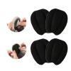 2 Pairs Shoe Filler Tongue Pad, Invisible Forefoot Cushion Mat Soft Make Smaller Back Sticker Non-Slip Size Reducer Holder Self-Adhesive Insert Black Felt Accessories for Loose Replacement Men Women view 1