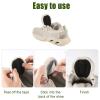 2 Pairs Shoe Filler Tongue Pad, Invisible Forefoot Cushion Mat Soft Make Smaller Back Sticker Non-Slip Size Reducer Holder Self-Adhesive Insert Black Felt Accessories for Loose Replacement Men Women view 2