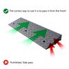 JANJANGUO Threshold Ramp 2 Inch Rise,Step Ramp Mat,Outdoor Curb Threshold Ramp,Rubberized Ramp Transition Strips for Automotive, Garden Equipment, Garage Steps, and More.(100 * 25 * 5cm) view 3