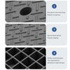 JANJANGUO Threshold Ramp 2 Inch Rise,Step Ramp Mat,Outdoor Curb Threshold Ramp,Rubberized Ramp Transition Strips for Automotive, Garden Equipment, Garage Steps, and More.(100 * 25 * 5cm) view 4