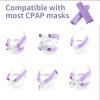 4 Pack Satin Mask Strap Covers, Face Cushion Cover for Strap Headgear, Universal and Reusable Comfort Pads, C Papa Accessories & Supplies Mask Cover Headgear Pads for Reducing Red Marks (Purple) view 2