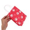 Anneome 12pcs Cute Dog Paw Bag Wrapping Paper Handheld Bags for Dogs Capacity Material for Birthday Parties view 3