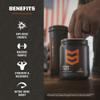 MTN OPS Yeti Pre-Workout Powder Energy Drink with Creatine, 200mg Caffeine & BCAAs with Beta Alanine, 30-Serving Tub, Black Cherry view 4