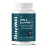 Stay-Well Naturals Infla-Support Plus- 750mg Herbal Supplement Blend with Curcumin and Ashwagadha Extract, Shatavari, Kavach, Fenugreek, Pippali, Guduchi, Shilajit, Goshura and Sunthi 60ct view 1
