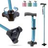 HurryCane HCANE-PB-C2 Freedom Edition Foldable Walking Cane with T Handle, Pastel Blue view 1