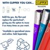 Clipper Lighter  Pop Cover Spring - 30ct - Safe Butane Clipper Lighter - Refillable Lighters - Reusable Lighters - Soft Flame Kitchen Lighter - Large CP11 view 2