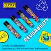 Clipper Lighter  Pop Cover Spring - 30ct - Safe Butane Clipper Lighter - Refillable Lighters - Reusable Lighters - Soft Flame Kitchen Lighter - Large CP11 view 3