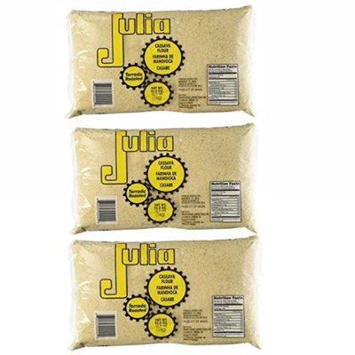 Farinha de Mandioca Brasileira Torrada Julia 1kg | Pack of 3x1Kg
