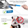 CPAP Cleaning Kit & Hose Holder Set - 7Ft Hose Brush, Mask Brush, 2 Non-Slip Design Hooks - Professional Purge for Machines & Storage view 2