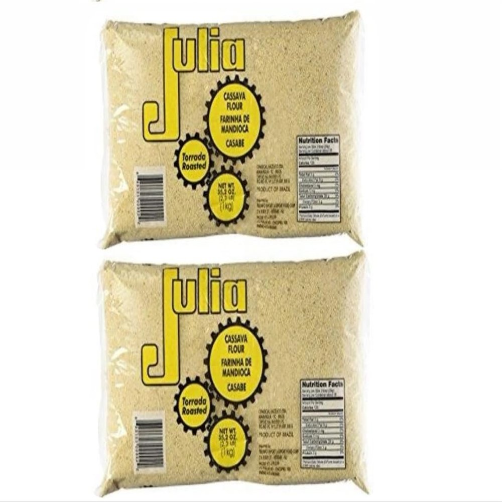 Farinha de Mandioca Brasileira Torrada Julia 1kg | Pack of 2x1Kg