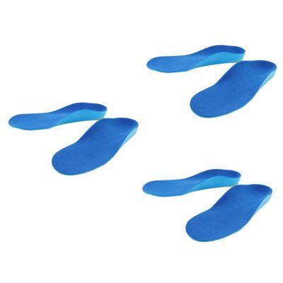 FRCOLOR 3pairs Orthotic Inserts for Boys and Girls Flatfoot Orthotic Insoles Arch Support Breathable Comfortable Insoles for Boys Girls