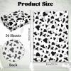 50 Sheets Cow Print Tissue Paper, 14 x 20 inch Gift Wrapping Paper, Cow Print Wrapping Paper for Gift Bags, Black and White Spots Print Tissue Paper for Cow Party Gift Packing DIY Decoration view 2