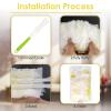 24 Count Feather Duster Refills for Swiffer Dusters Handle, 180 Degree Multi-Surface Duster Refill Kit with 1 Extra Handle, Disposable Dust Removal Brush Heads for Electronics Furniture, Car Interior view 2