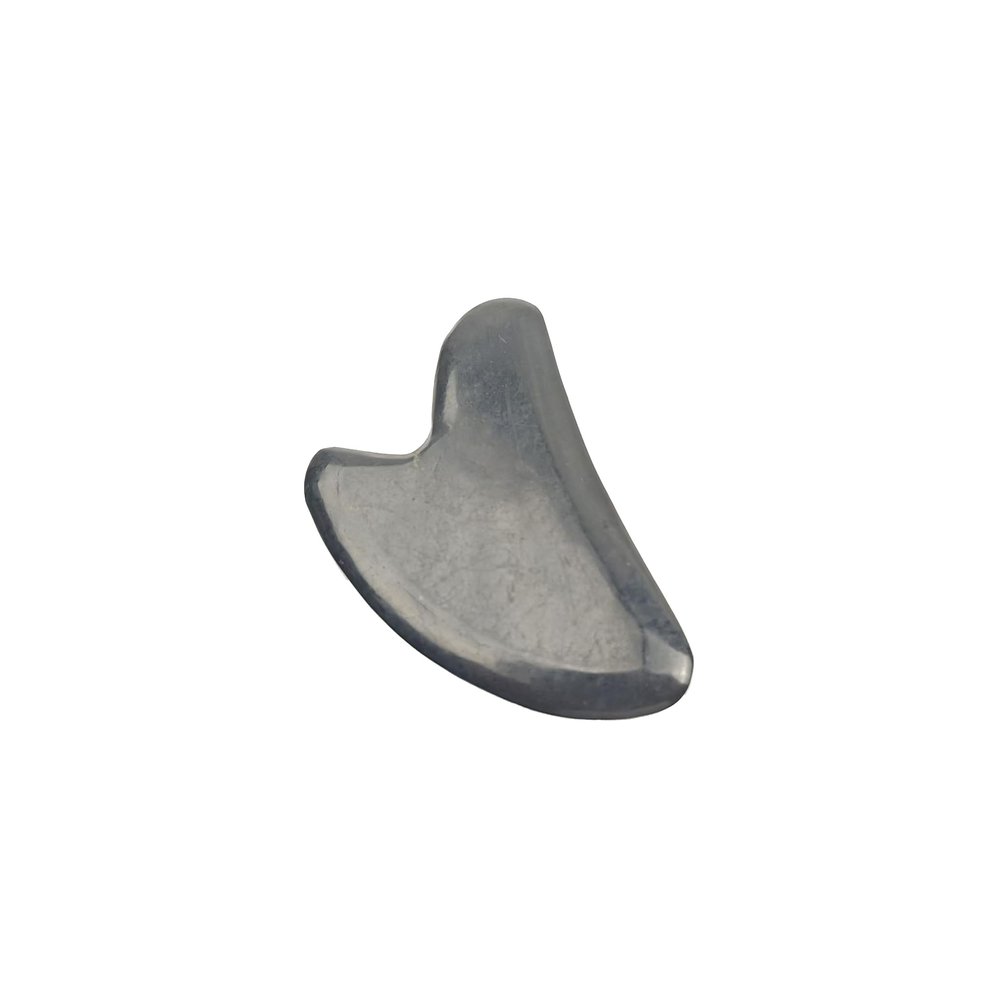 NineLife Basics Wholesale Natural Crystal Shungite Gua Sha Scraping Massage Tools Natural Shungite Guasha Board for sale, Black