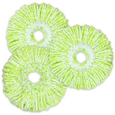 3 Pack Mop Head Replacement Compatible with Libman All-in-One Spin Mop, Microfiber Spin Mop Replacement Head, Easy to Replace, Machine Washable