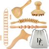 6-in-1 Wood Therapy Massage Tools  Lymphatic Drainage Massager Maderoterapia Kit Wooden Massager Body Sculpting Tools for Muscle Pain Relief - Wood Therapy Tools for Body Contouring and Shaping view 1