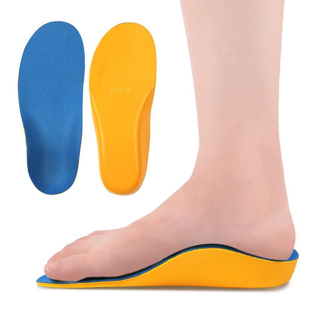 JSHshield Kids Inserts,Kids Orthotic Arch Support Shoe Insoles,Children Pu Cushioning Inserts for Flat feet,Plantar Fasciitis,Feet Heel Pain Relief