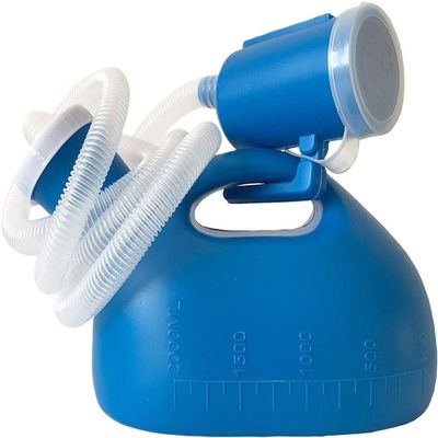 Urinal Portable Urine Male Urinal Portable Potty Pee Men's Bed Urinal Potty Pee Bottle 2000ML Collector with 1.6M Tube for Male Elderly People Mens Portable Urine Bottle Male Urine Bottle with Tube
