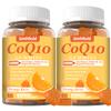 2 Pack CoQ10 500MG Gummies - Plus Omega-3, Magnesium, Vitamin B3 & Zinc - 3X Better Absorption Coenzyme Q10 Supplements for Heart Health, Cellular Energy & Antioxidant, Non-GMO 120 Counts view 1