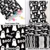 Bolsome 100Pcs Halloween Treat Bags Black White Boo Ghost Paper Goodie Candy Bags Halloween Party Favor Bags for Snacks Cookie Chocolate for Trick or Treat Party Supplies view 3