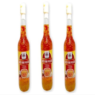 NineLife Basics 3 Packs - Fish Sauce for Spring Roll Glass Bottle - Nuoc Mam Pha San Dung Goi Cuon Chai Thuy Tinh - 650 mL per Glass Bottle x 3 Bottles per Order