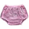 Adult Incontinence Snap-on Plastic Pants Adult Leakproof Underwear for Incontinence Washable Low Noise Reusable Waterproof Pants Adult Diaper Cover Incontinence Pants for Women Men view 3