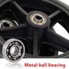KAnduo Wheelchair Front Castor Wheels, 5.5"x1.5"/7.5"x5.5" Solid Wheel Replacement, ABS Non-Marking Solid Tires, with M8 Screws, Strong and Durable, 1 Pair(Gray,6 inch) view 3