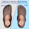 Knixmax Outdoor Men Women Flat Insoles for Crocs Clogs, Thin Shoes Insoles for Garden Shoes, Nurse, Chef, Water Shoes, Waterproof Replacement Barefoot Liners Breathable Pad Purple Size 8 /EU41 view 3