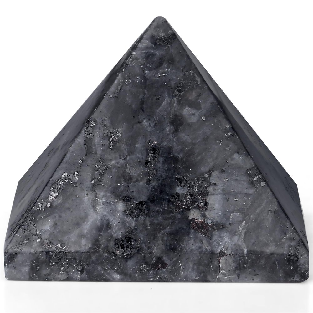 YATOJUZI 2" Black Labradorite Crystal Natural Crystals and Healing Stones Labradorite Black Gemstones for Meditation Reiki Energy Balancing Good Luck Gifts 1PCS