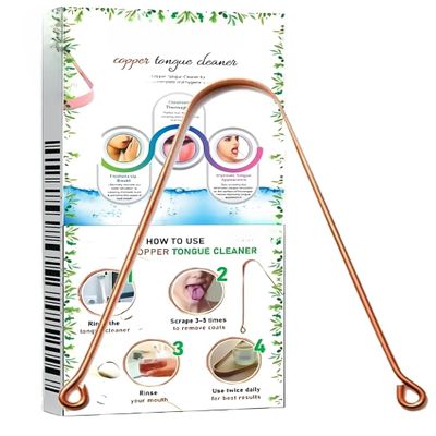 Ayurvedic Copper Tongue Cleaner | Highly Quality | Pure Copper (1), Pack of 1