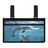 LedBack Wheelchair Bag Retro Flower Wheelchair Side Bag Walker Bag Walker Wheel Chair Accessories for Electric Wheelchairs Rollator, Sea Dolphin view 1
