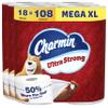Charmin Ultra Strong Toilet Paper, 18 Mega XL Rolls = 108 Regular Rolls view 1