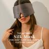 DROWSY Eyelash Protecting Silk Sleep Mask for Natural Lashes & Extensions. Deep Eye Cups, Zero Pressure, Total Blackout, Full Wraparound (Moonlight Shadow) view 2