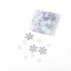 Gloreyan 8.8oz Christmas Crinkle Cut Paper Shred, Xmas Metallic Silver White Raffia Paper Sherd Filler Grass with Snowflake Confetti Decoration for Gift Wrapping Basket Filling Birthdays Weddings Party Supply view 4
