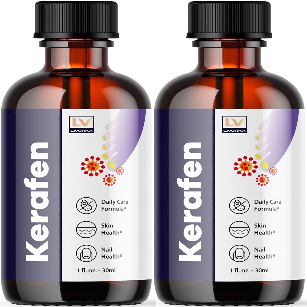 LIVORKA (2 Pack) Kerafen Toenail Liquid, Kerafen, Kerafen for Toenail, Kerafen Bottle, Kerafen Drops, Kerafen Drops for Nails, Kerafen Liquid, Kerafen Nail, 2 Bottles