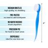 Bulk Toothbrushes - Prepasted Mini Disposable Toothbrush Set (36 Pack - Medium, Individually Wrapped for Travel) view 2